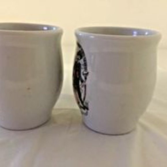 Two Vintage Handleless Porcelain Tea Cup Jahreszeiten Design by Susanne Dolker - Picture 4 of 5
